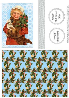 Vintage Christmas Quick Card 4