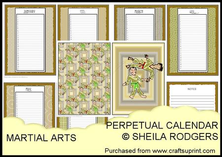Perpetual Calendar - Martial Arts