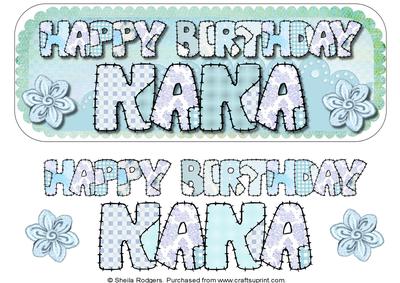 Scalloped Patchwork Name - Nana