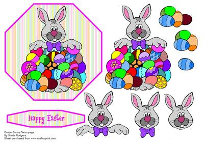 Easter Bunny Decoupage