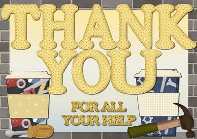 A4 Thank You Coffee and Tools