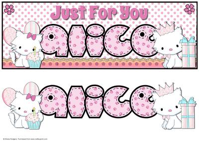 Large Dl Just for You Cats - Alice