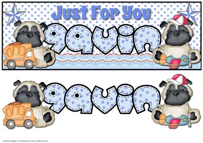 Large Dl Just for You Dogs - Gavin