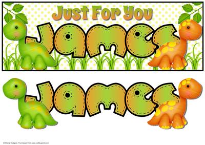 Just for You Dinosaurs - James