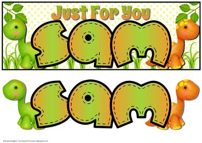 Just for You Dinosaurs - Sam