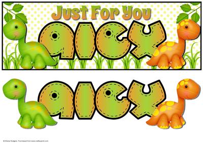 Just for You Dinosaurs - Alex