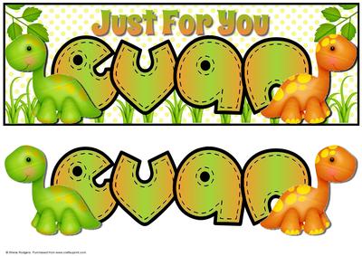 Just for You Dinosaurs - Evan