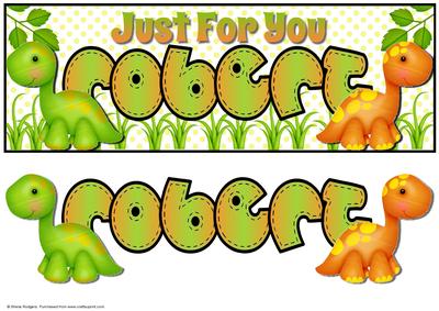 Just for You Dinosaurs - Robert