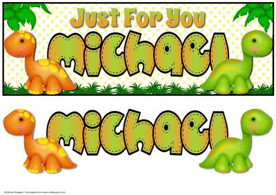 Just for You Dinosaurs - Michael
