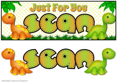 Just for You Dinosaurs - Sean
