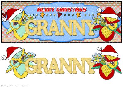 Owl Merry Christmas Granny