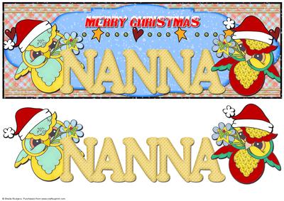 Owl Merry Christmas Nanna