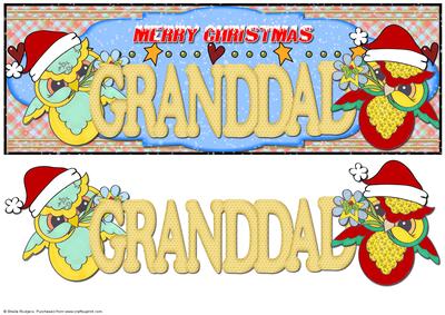 Owl Merry Christmas Granddad