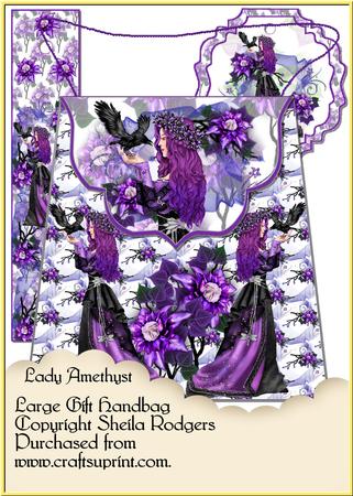 Large Gift Handbag - Lady Amethyst