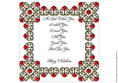 8x8 Christmas Greeting Insert 29
