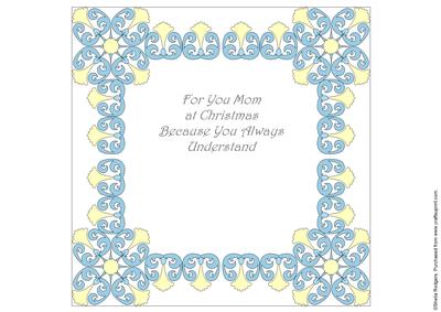 8x8 Christmas Greeting Insert 43