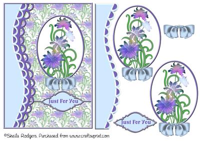 Framed Purple Flowers