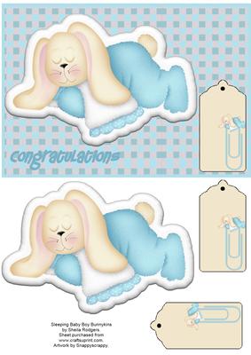 Sleeping Baby Boy Bunnykins