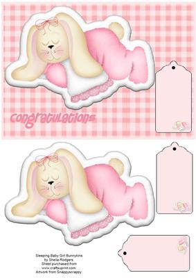 Sleeping Baby Girl Bunnykins
