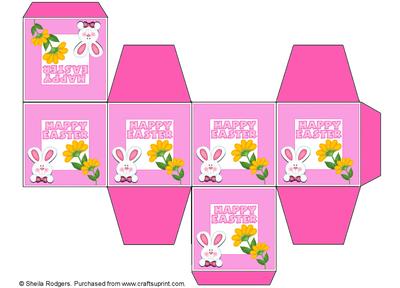All in One Gift Box - Easter Bunny and Flowers