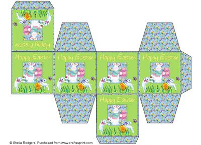 All in One Gift Box - Easter Lambs and Bunny