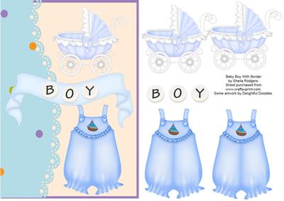 Baby Boy with Border
