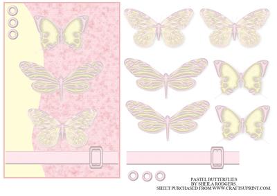 Pastel Butterflies