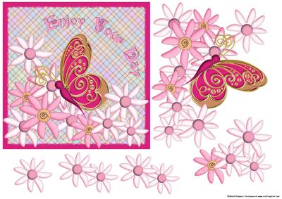 6 Inch Pink Butterfly Enjoy Your Day