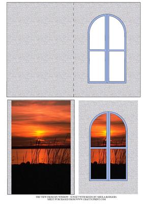 The View from My Window - Sunset with Reeds