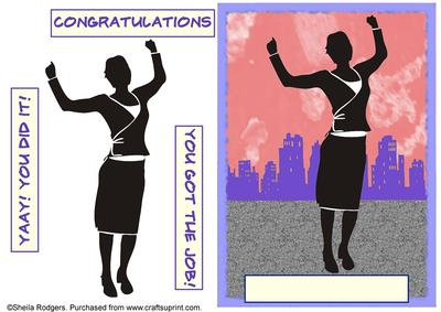 Congratulations New Job - Woman 1