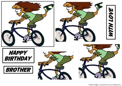 Man on Bike Topper 1