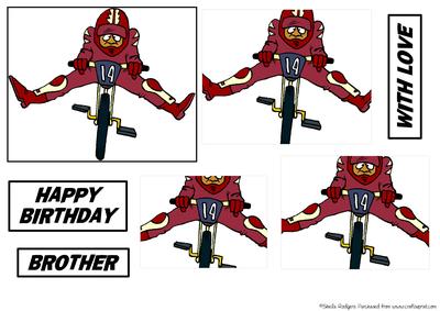 Man on Bike Topper 2