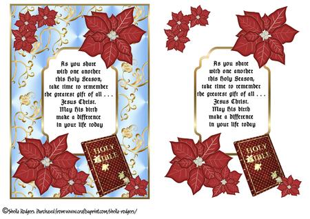 Christmas Verse Card 1 - Religious