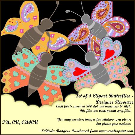 Clip Art - Butterflies