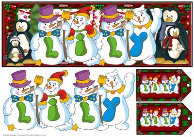 Snowmen Names Large Dl - Lily