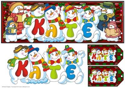 Snowmen Names Large Dl - Kate