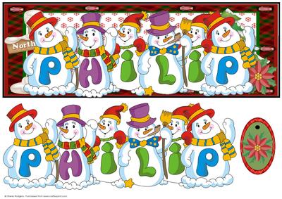 Snowmen Names Large Dl - Philip