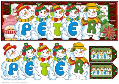 Snowmen Names Large Dl - Peter