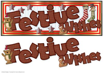 Large Dl - Festive Wishes Beary Chirstmas