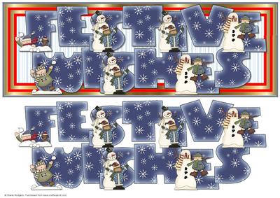 Large Dl - Festive Wishes Snow Fun