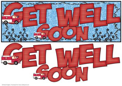 Large Dl - Get Well Soon Ambulances