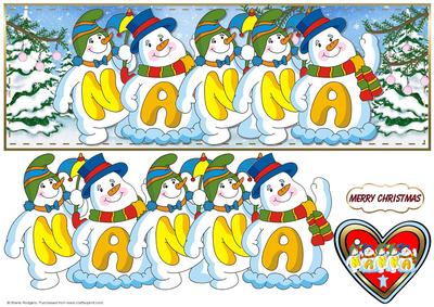Snowmen Names Large Dl - Nanna