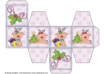 All in One Gift Box - Christmas Reindeer