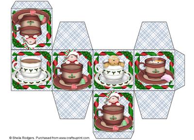 All in One Gift Box - Christmas Tea Cups
