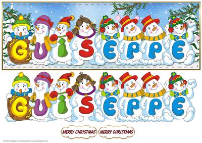 Snowmen Names Large Dl - Guiseppe