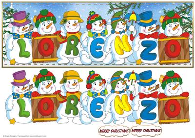 Snowmen Names Large Dl - Lorenzo