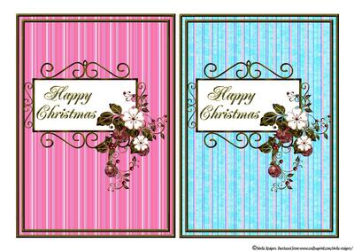Two Happy Christmas Toppers 7x5 Set 1
