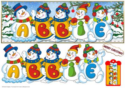 Snowmen Names Large Dl - Abbie