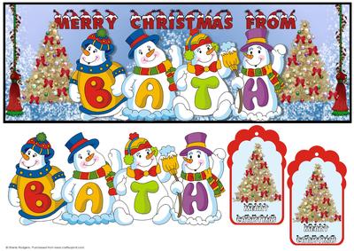 Snowmen Place Names - Bath