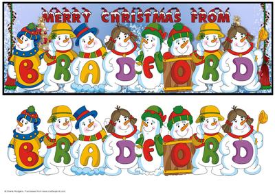 Snowmen Place Names - Bradford
